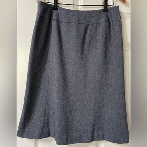 4 for $20 special 
Ann Taylor Loft Blue Textured Wool Blend Fully Lined Skirt